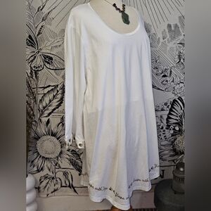 Like New Faceplant Dreams 100% Cotton 'Sleeps With Dogs' Night Shirt OSFM